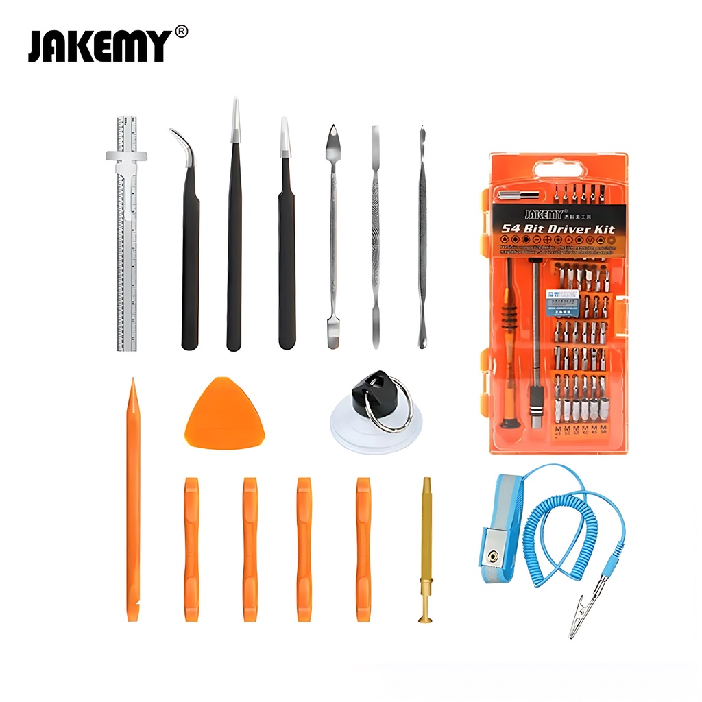 Jakemy Obeng Set Hp Opening tool Pinset Gelang Lengkap Original JM-P01