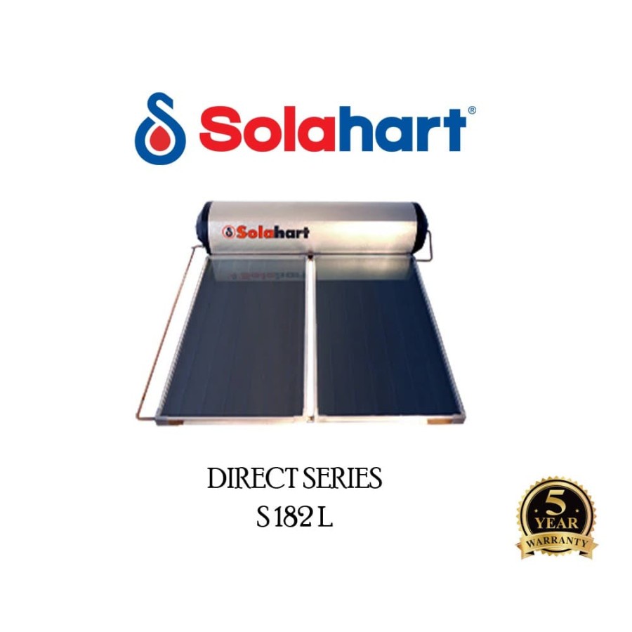 PEMANAS AIR TENAGA MATAHARI WATER HEATER SOLAHART S 182 L DIRECT