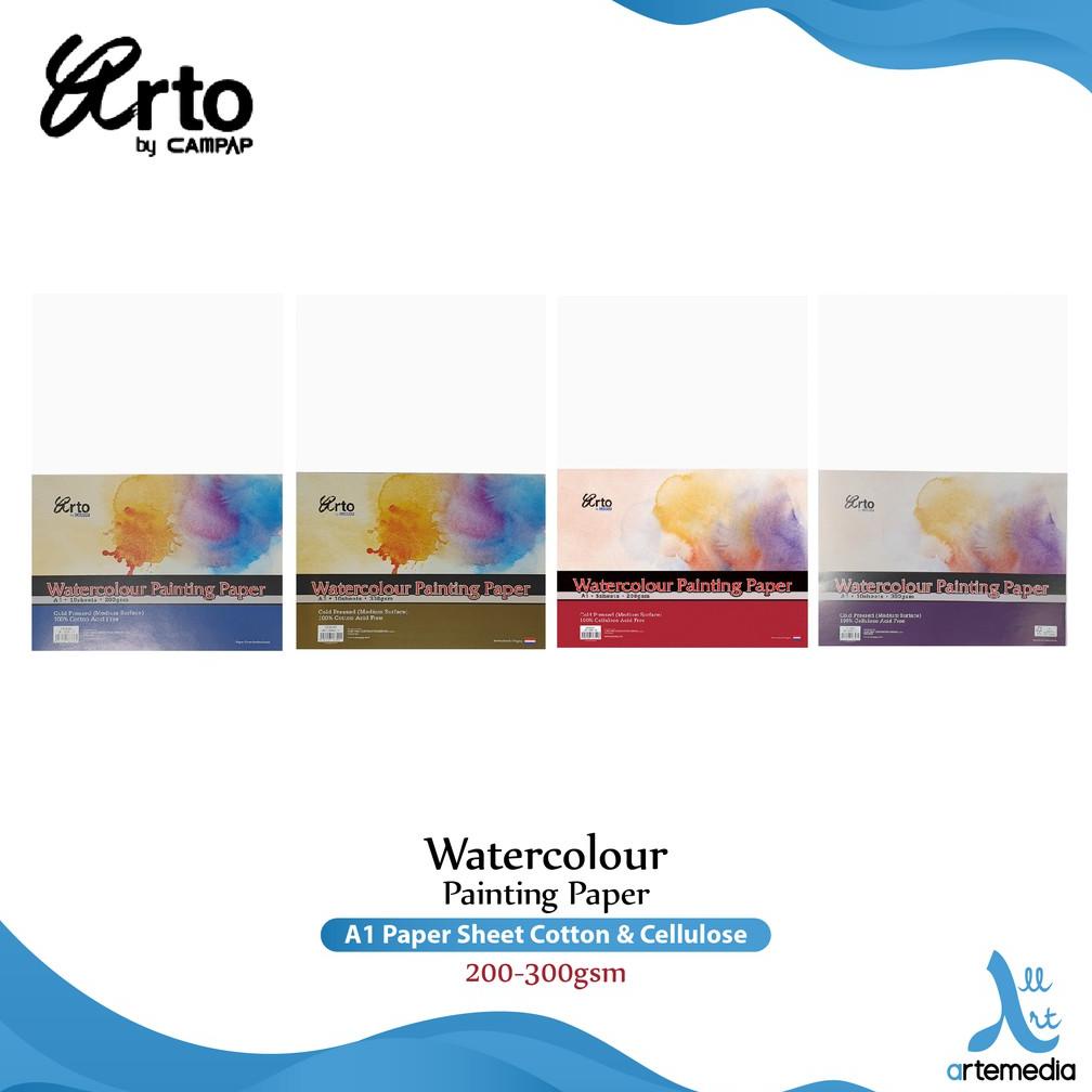 

Kertas Cat Air Arto A1 Watercolor Paper Sheet