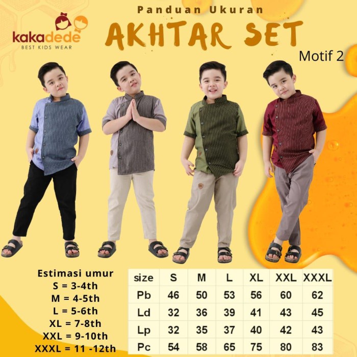 Baju Koko Anak - Akhtar Set