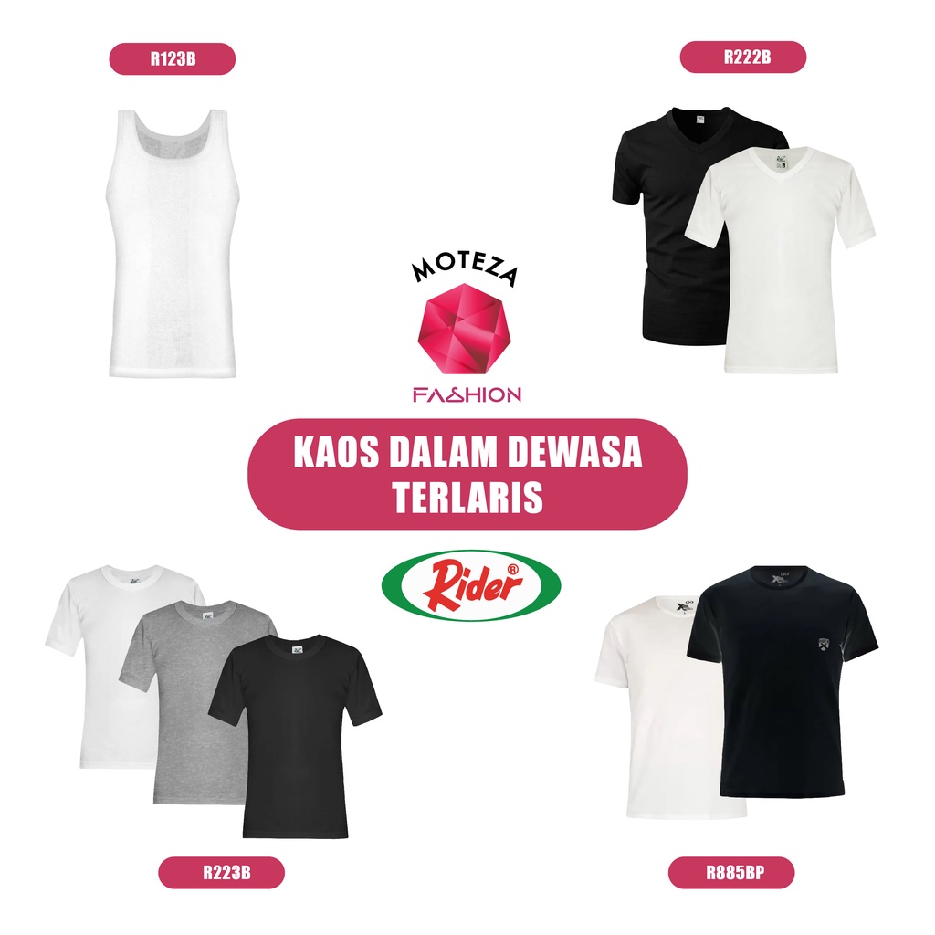 Moteza Kaos Dalam Pria - Rider R123B / R222B / R223B / R885BP