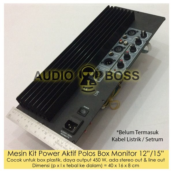 Terlaris Mesin Kit Power Aktif Polos Box Monitor 12 Inch Atau 15 Inch