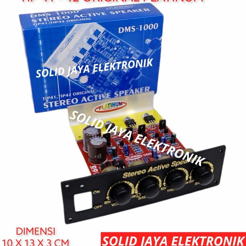 ♫ KIT POWER SPEAKER AKTIF STEREO DMS-1000 TRANSISTOR FINAL ASLI ORIGINAL TIP41 TIP42 TIP DMS1000 DMS