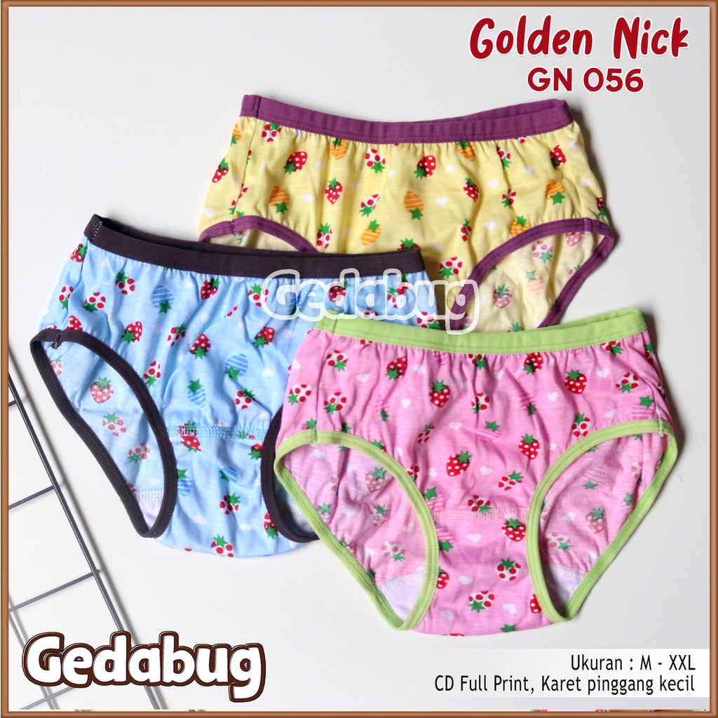 CD Anak Golden Nick 056 Full Print | Celana dalam anak Super Soft | Gedabug