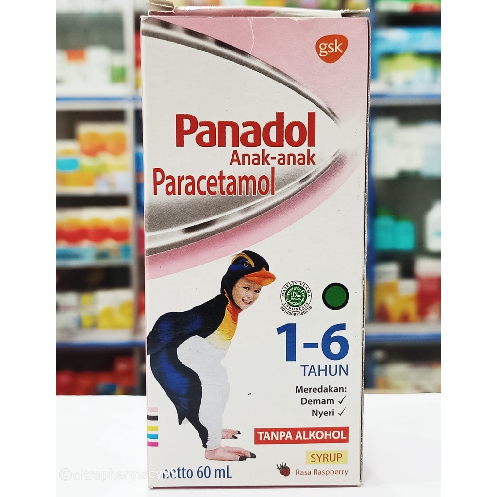 Panadol Sirup Anak 60ml - Obat Demam Anak (1-6 Tahun)