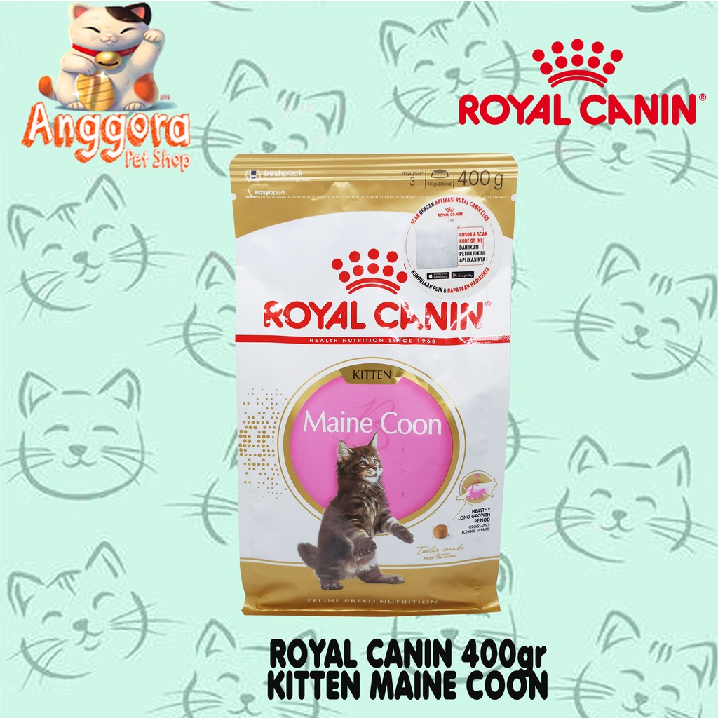 Makanan kucing ROYAL CANIN KITTEN MAINE COON 400gr Freshpack