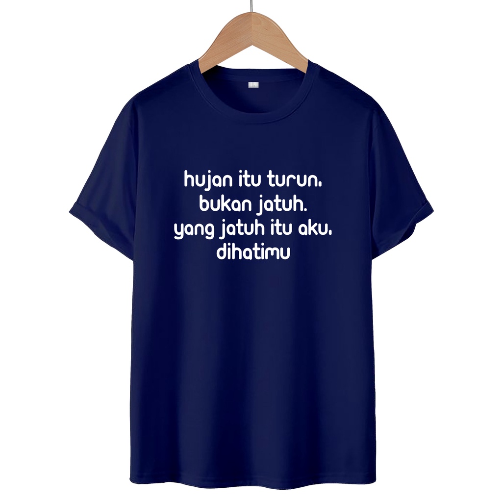 KAOS T-SHIRT HUJAN TURUN / KAOS DISTRO WANITA.