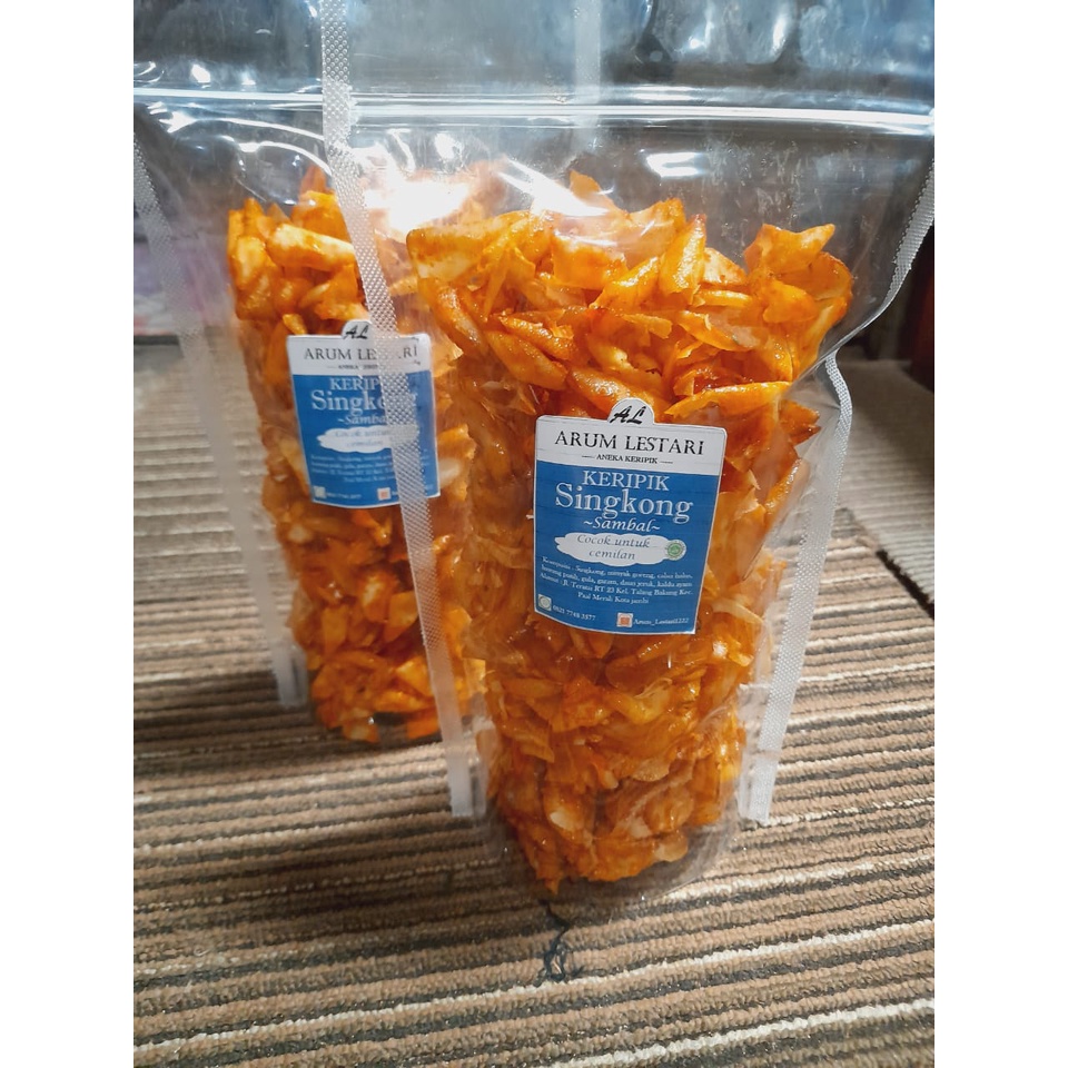 

Keripik singkong balado sambal pedas manis arum lestari