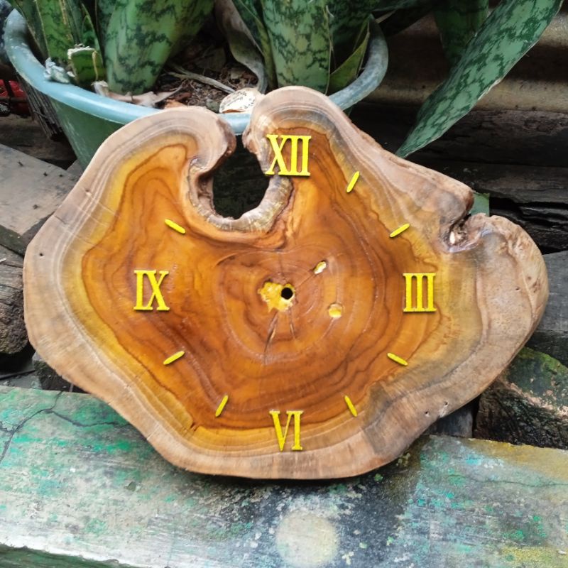 JAM DINDING AESTHETIC SENI EROPA MESIN SWEEP TEBAL 3 CM