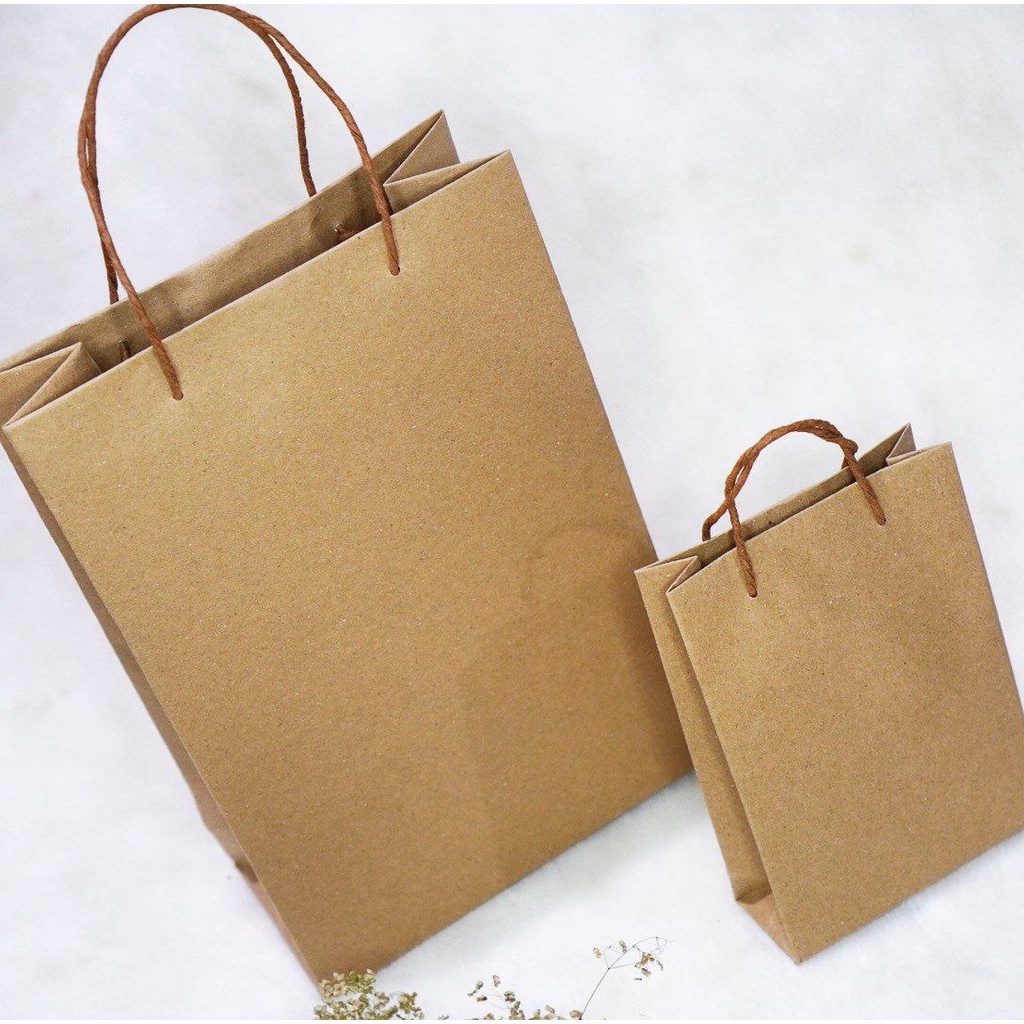 

paperbag ukuran 25x16x8 cm / paper bag murah kertas coklat