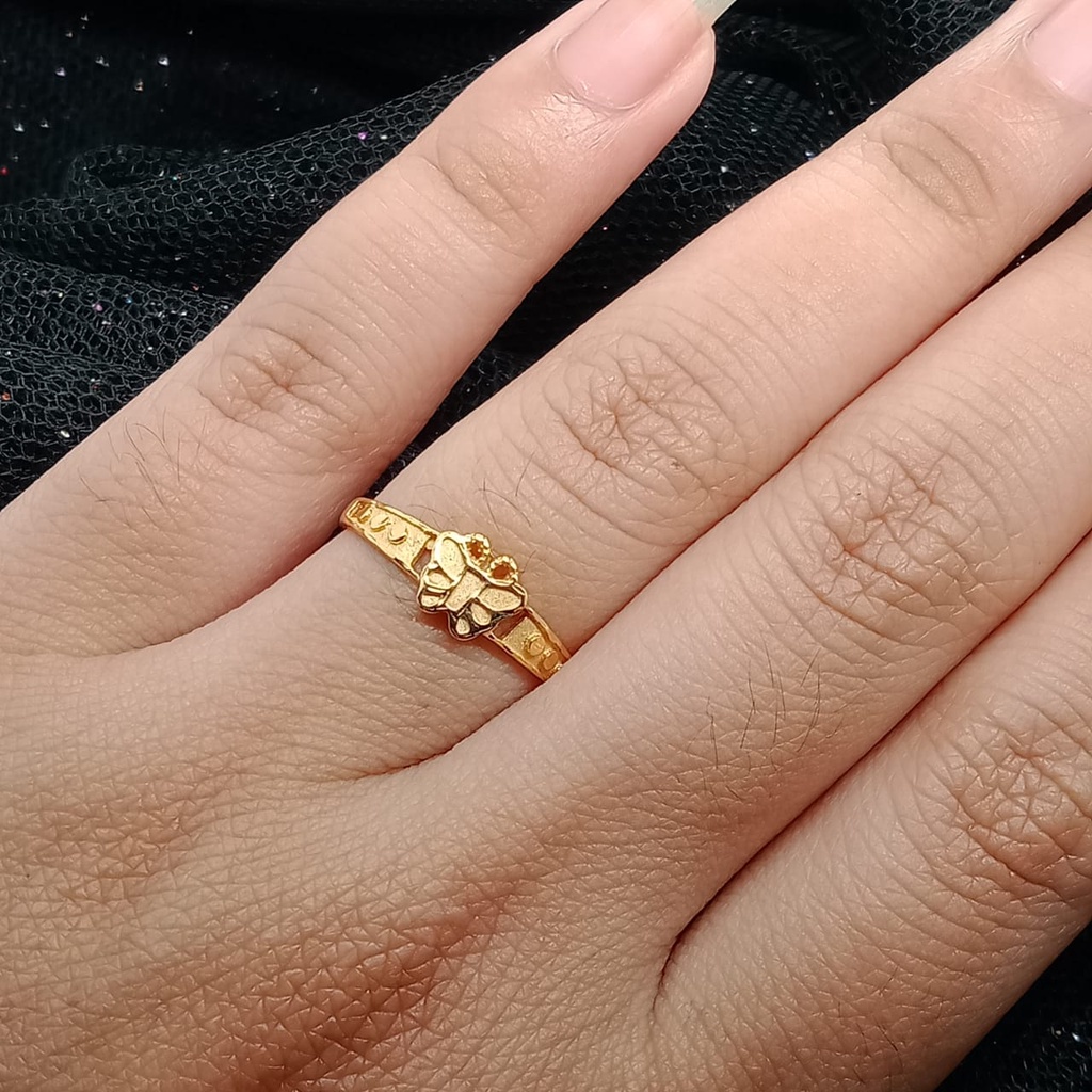 Cincin Emas 17K - 1.3 Gr Kadar 750 - 4407