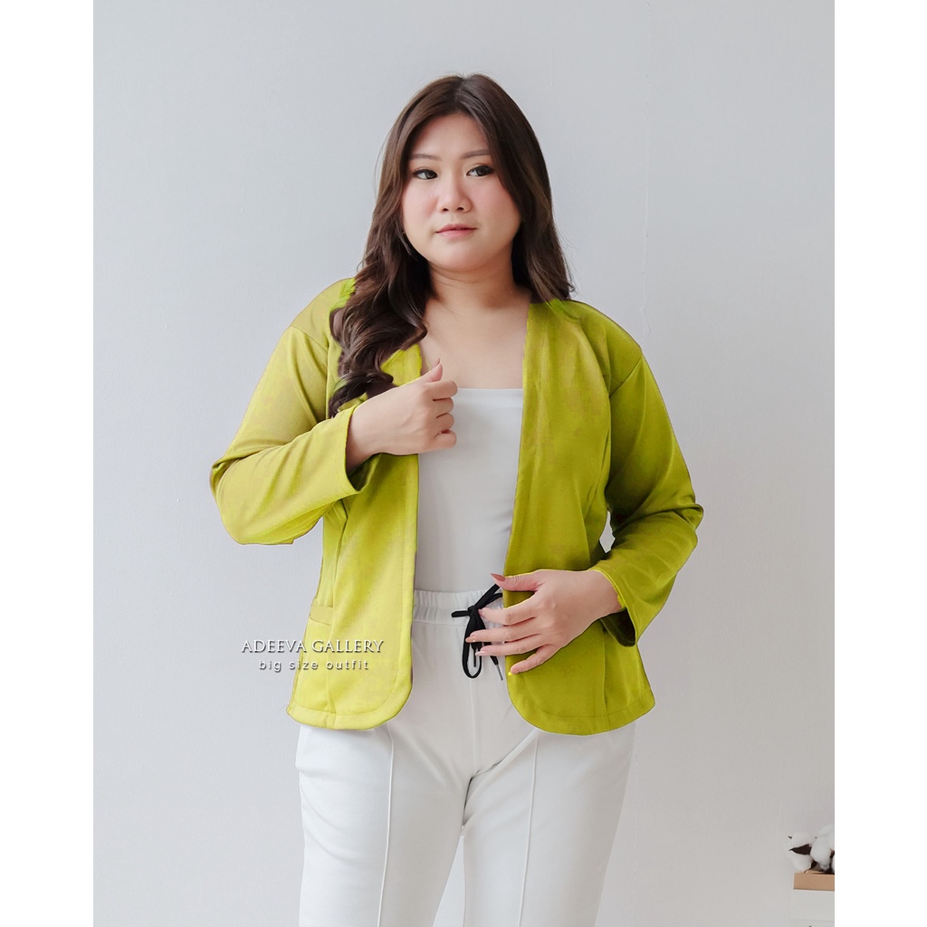 ADEEVA Korean Blazer Scuba Jumbo