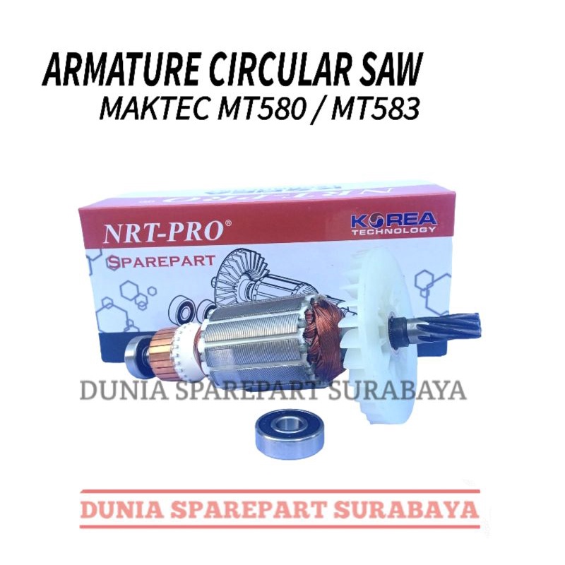 ARMATURE MESIN CIRCULAR SAW MAKTEC MT580 / MT583 / ANGKER DINAMO GERGAJI GRAJI LISTRIK MAKTEC MT 580
