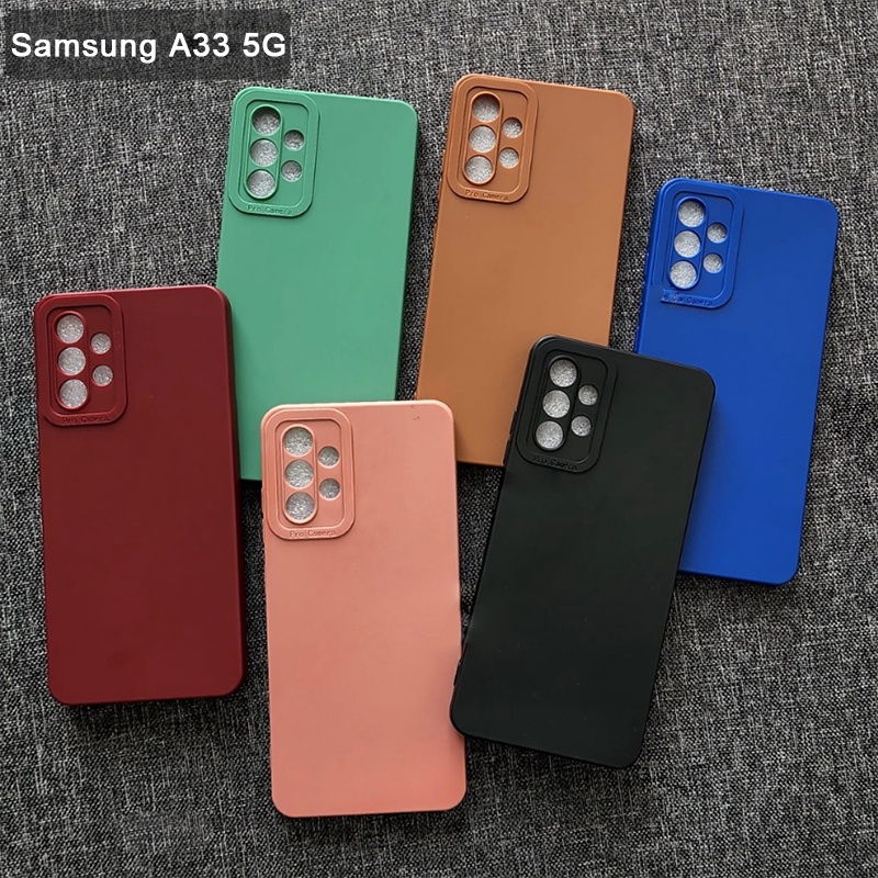 Softcase Samsung A33 Samsung A33 5G Case 3D Pro Camera Gel Silika Casing