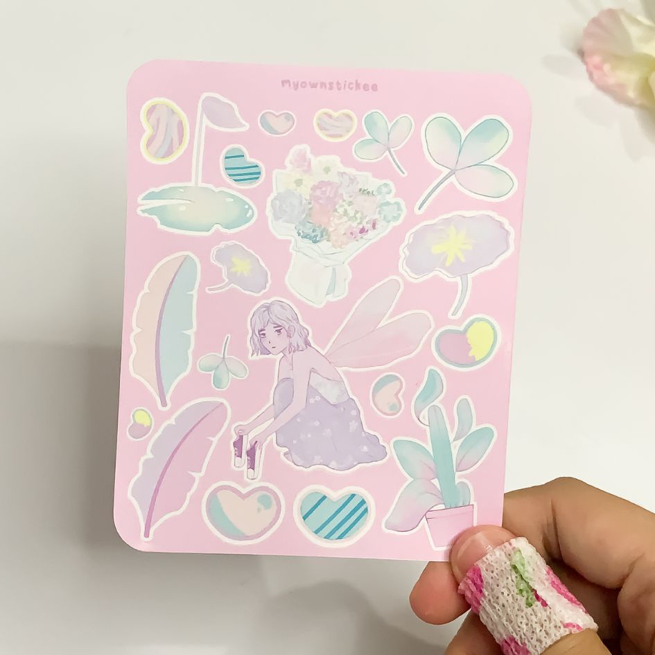 

Myownstickee - PERFECT PINK PALETTE sticker sheet