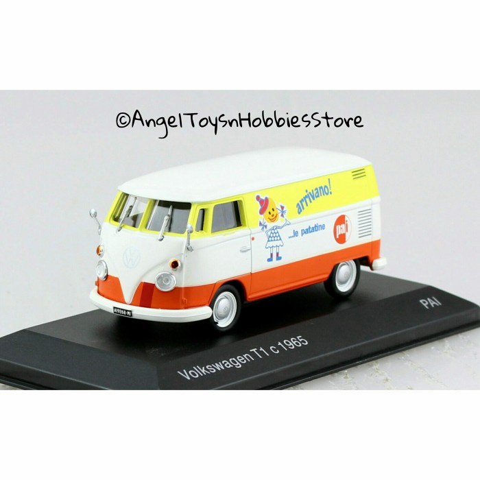 MINIATUR MOBIL KLASIK DIECAST ALTAYA 43 VW/VOLKSWAGEN T1 COMBI VAN PAI