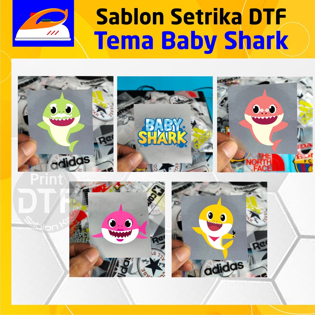 

Sticker Sablon Setrika Print DTF - Tema Baby Shark