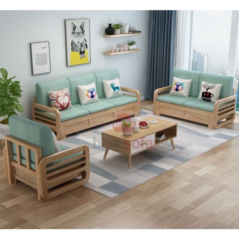 set meja tamu kayu minimalis,set sofa ruang tamu minimalis,set sofa kayu minimalis