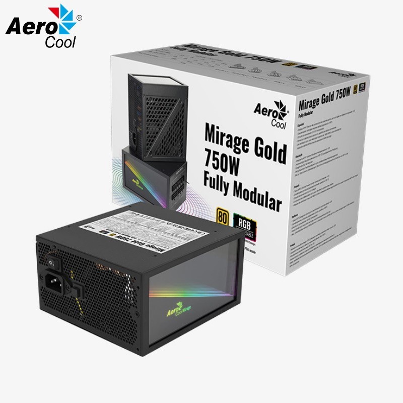Aerocool Mirage Gold 750W Fully Modular 80+ Gold - PSU