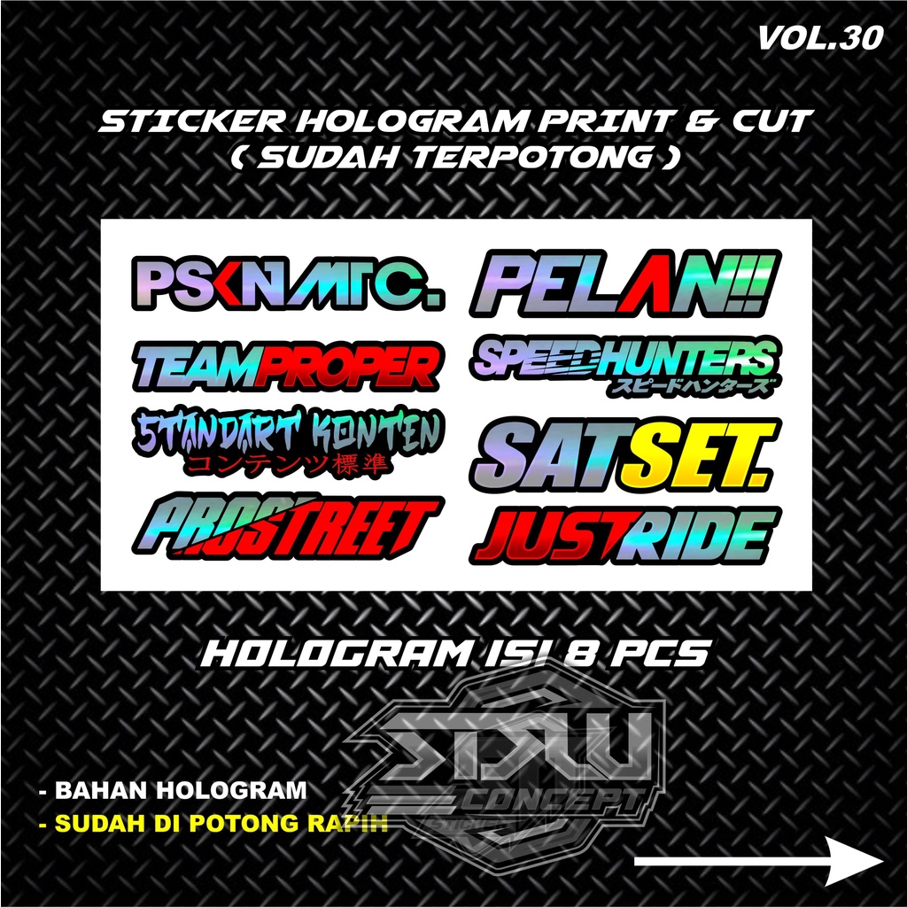 STICKER RACING HOLOGRAM