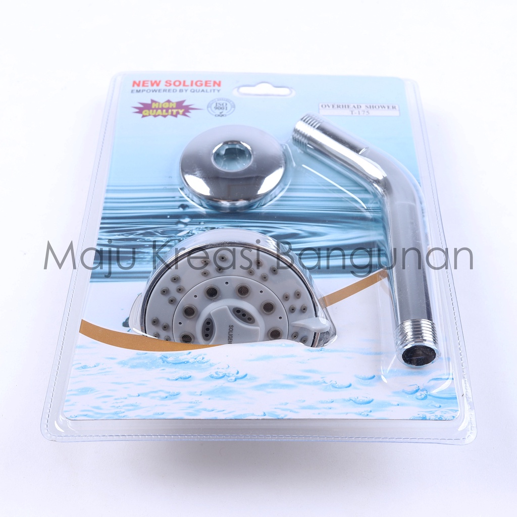 Shower Tembok SOLIGEN T175 T174 T173 Kepala Tanam Dinding Kamar Mandi Toilet 3.5&quot; 4&quot; 6&quot; Inch Inci