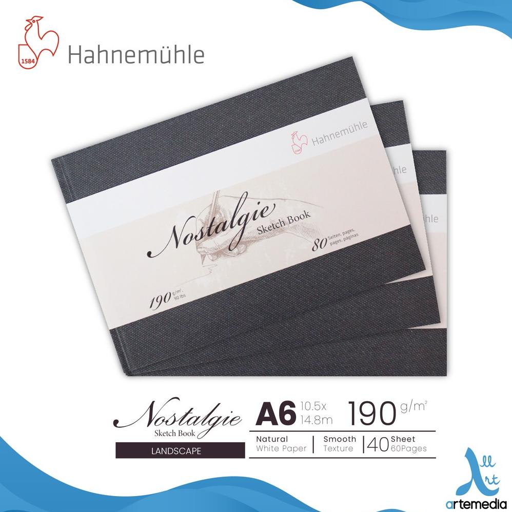 Buku Sketsa Hahnemuhle Nostalgie A6 Hard Cover Sketchbook