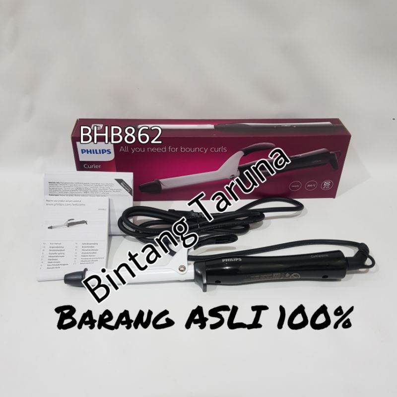 Pengeriting Rambut Philips BHB862 Hair Curler Philips BHB862 Pengiriting Rambut bulat 16mm