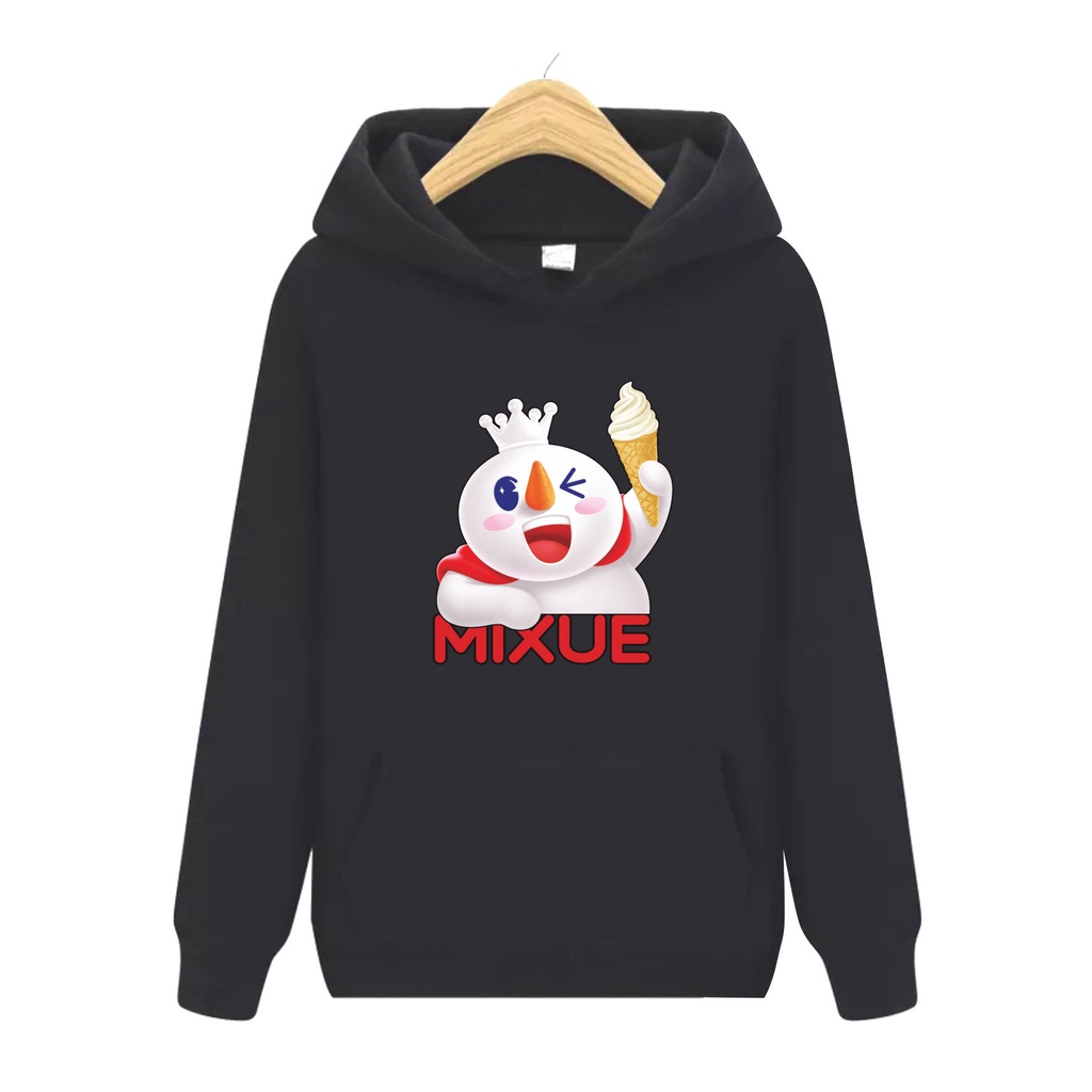 FenishaStore MIXUE ICE CREAM  Sweater Hoodie Anak-Anak Terbaru Usia 4-13+Tahun Bisa Bayar Ditempat COD