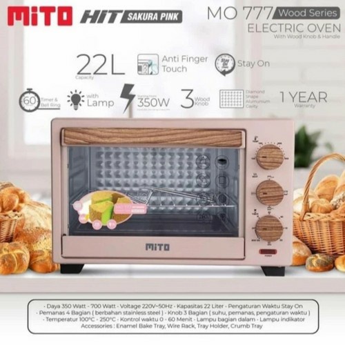 Oven Oven Listrik Mito Hit 22 Liter Mo 777 / Mo-777 / Mo777