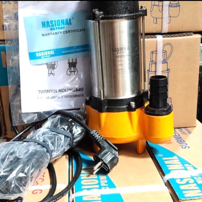 MESIN POMPA CELUP/KURAS BANJIR/SUBMERSIBLE NATIONAL MC WSD 8-7-0,18C #ORIGINAL