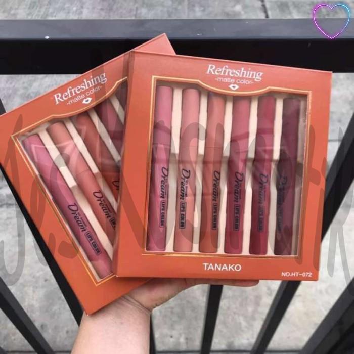 Tanako Lipstik Sweet Dream Set Isi 6 Pcs / Grosir Kosmetik