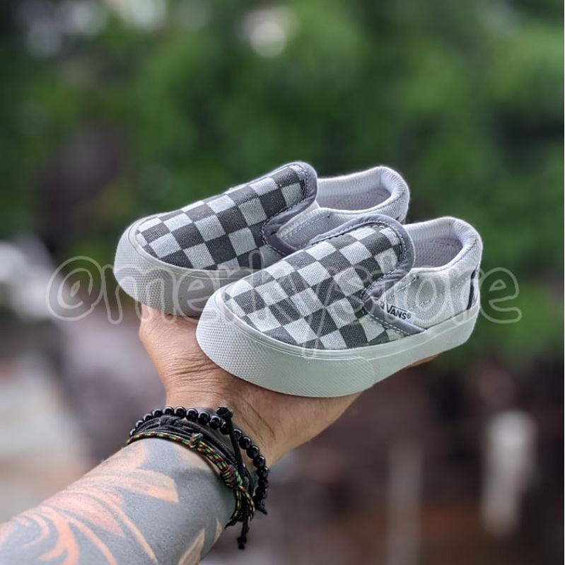 SEPATU ANAK ANAK LAKI SLIP ON CATUR ABU ABU MURAH