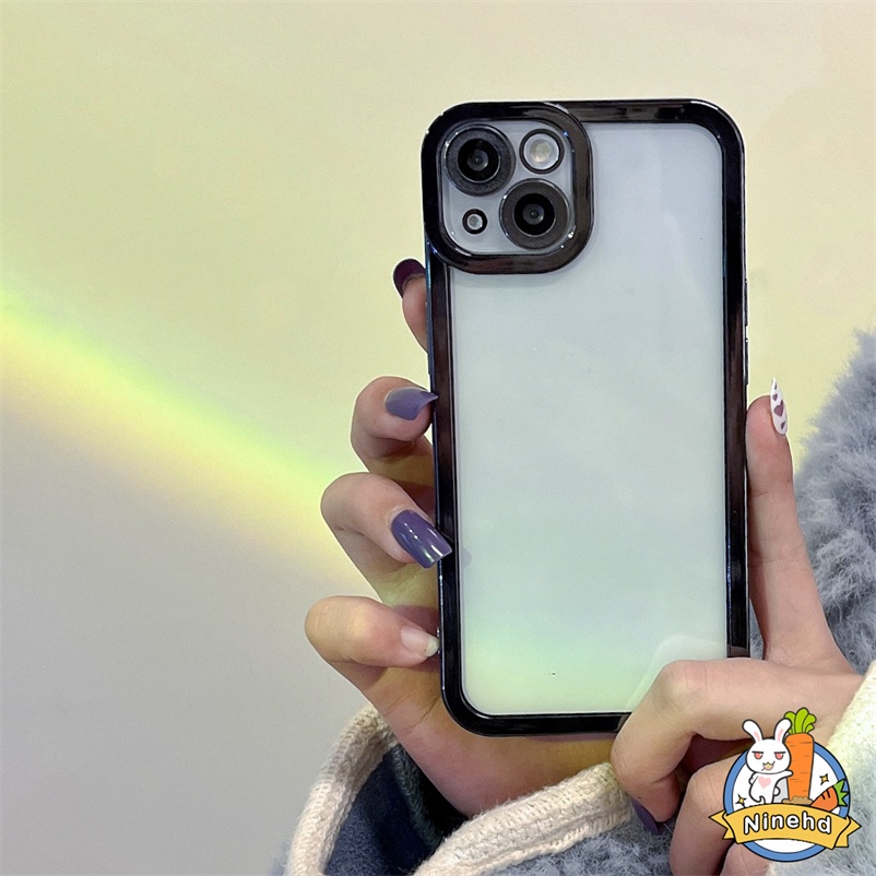 Case Pelindung Bumper Warna Permen Transparan Tahan Banting Untuk iPhone 13 12 11 Pro Max X Xr Xs Max SE 2020 8 7 6 6s Plus