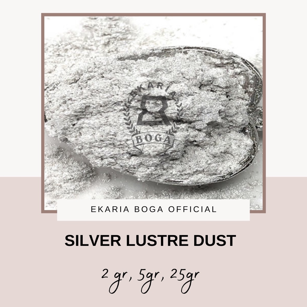 

POWDER | BUBUK | BUBUK DEKORASI KUE | SILVER LUSTRE DUST | HALAL