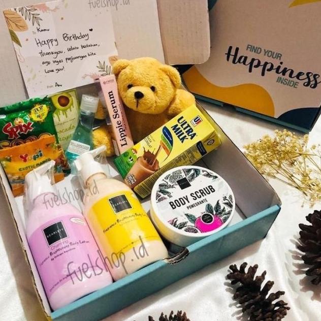 

1Kg Hampers Box Gift Kado Lebaran Ulang Tahun Scarlett Whitening Origi Keranjangdilan