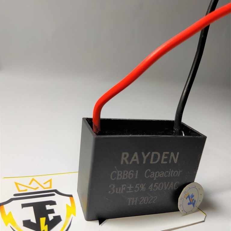 Capasitor Kipas Angin 3 uF / 450VAC | Kapasitor Fan Kotak | Kapasitor Kipas Angin Rayden
