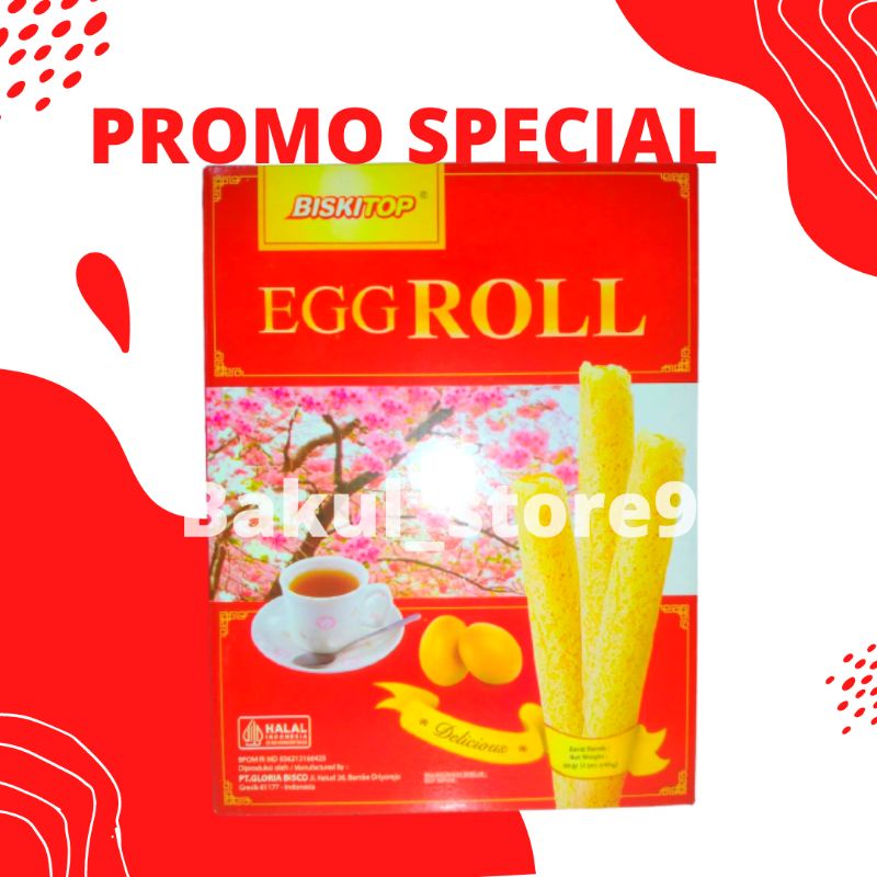 BISKITOP EGG ROLL 86 GRAM KEMASAN EKONOMIS TERMURAH