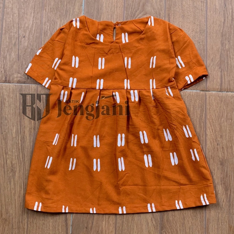 Dress Anak Batik Widuran | Jumputan Shibori Handmade Premium