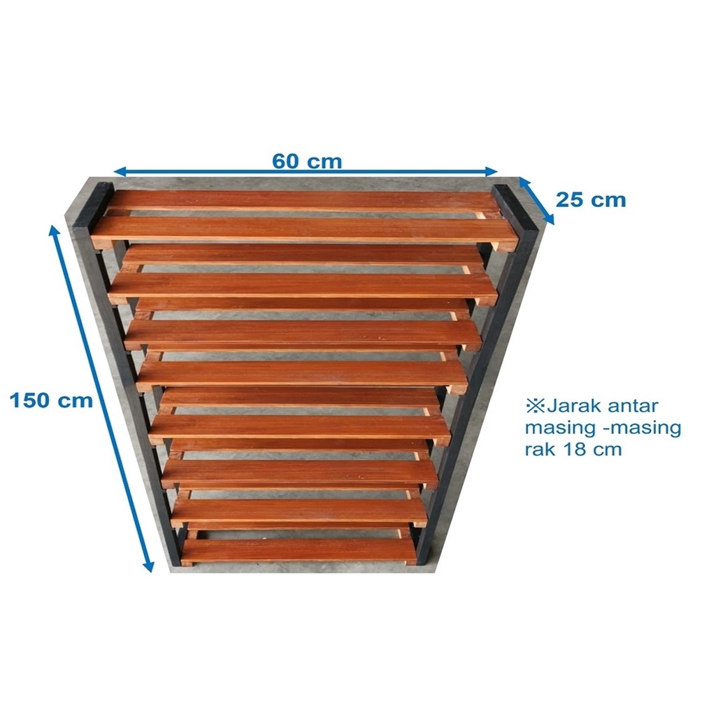 Rak Sepatu / Rak Display / Rak Serbaguna Kayu Full Solid Custom
