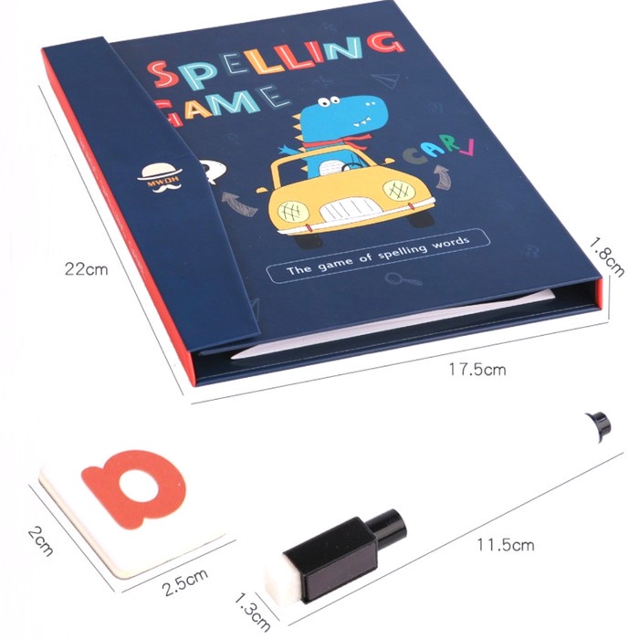 

Buku Anak Spelling / Buku Magnet Belajar Menulis / Game Book Magnetic