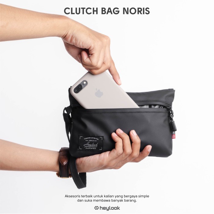 Business Premium Clutch Model  Anti Air Tas tangan Handbag Dompet Pria dan Wanita