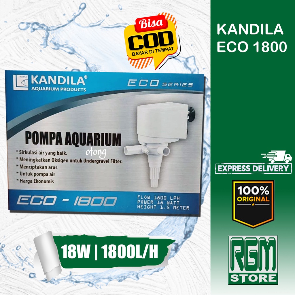 KANDILA ECO 1800 eco1800 LOW WATT MESIN POMPA CELUP POWER HEAD AQUARIUM