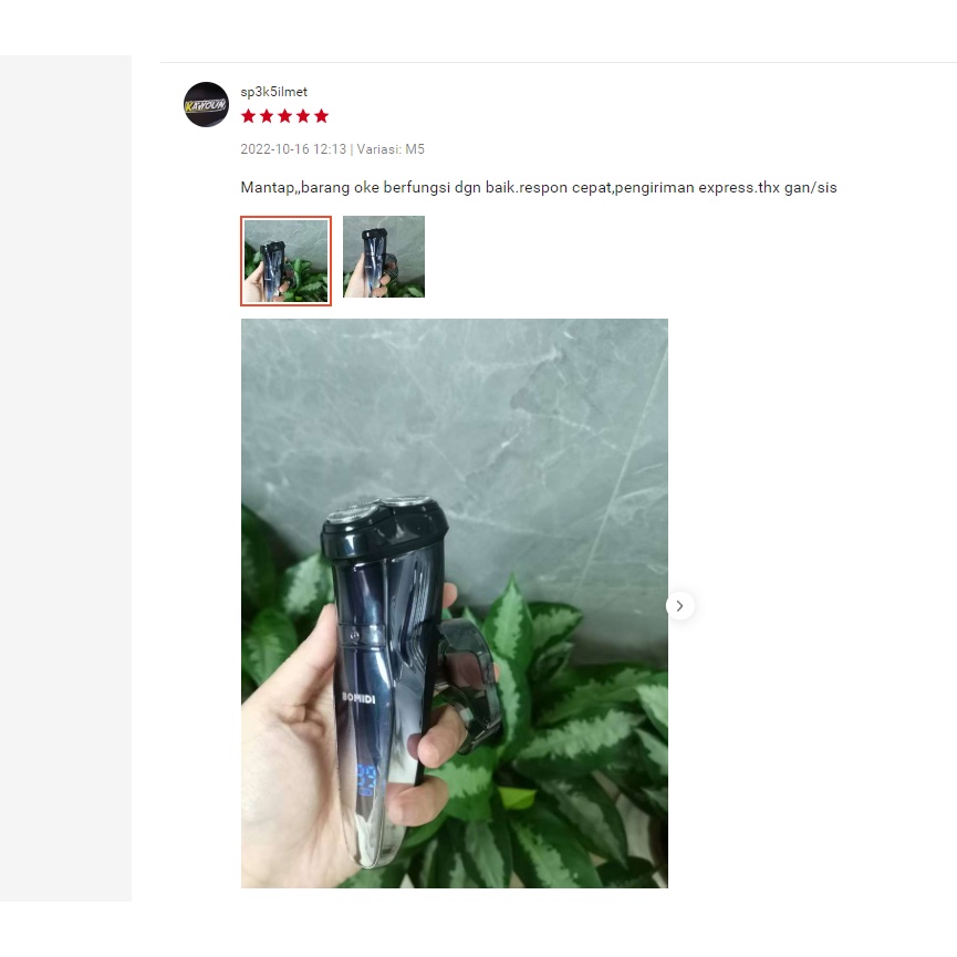 BOMIDI M5 Alat Cukur Rambut Kumis Jenggot Shaver Electric Elektrik