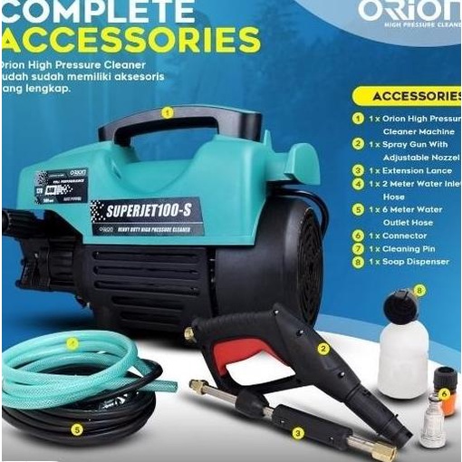 Original Alat Mesin Cuci Mobil Motor Jet Cleaner Orion Superjet 100S
