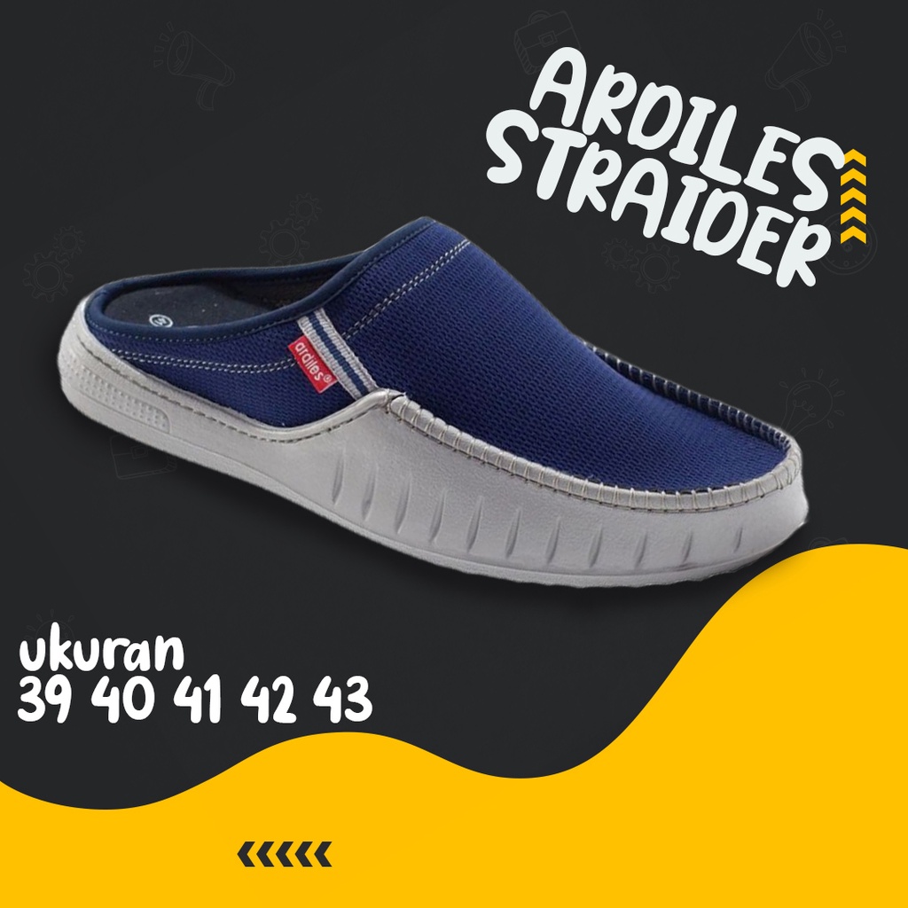 Sepatu Pria Ardiles LIMITED EDITION, Model ALTE , Nyaman Ringan Biru Dan Hitam