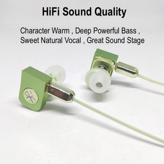 HiFi Branded Mega Bass Earphone Metal Plated MMCX Detachable Headset