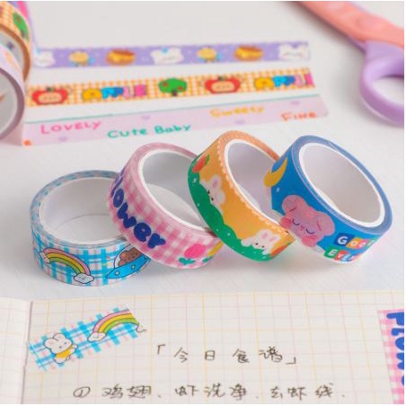 Selotip Cute Little Fresh Cartoon Tape Stationery Small Gift