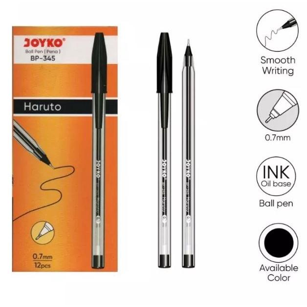 

11.11 FLASH SALE Pulpen Joyko Haruto BP 345 / Ball Pen 0.7mm (12Pcs)