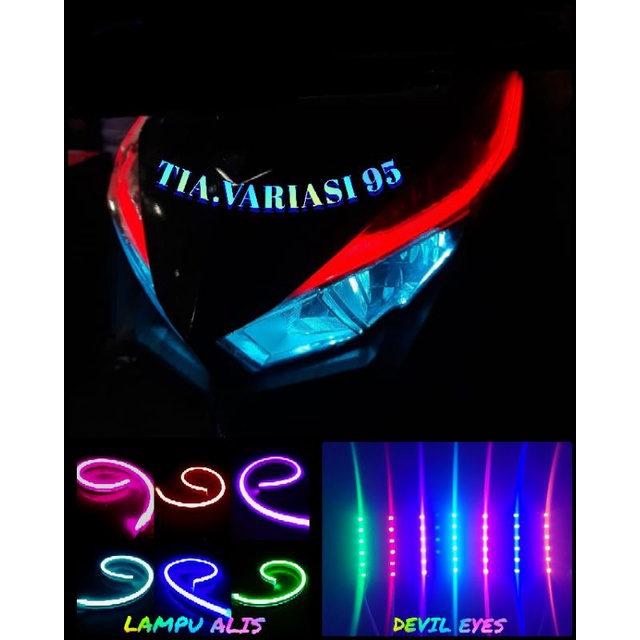 PAKETAN LAMPU ALIS DAN DEVIL EYES VARIO 150/125 FLEKSIBEL NO BINTIK