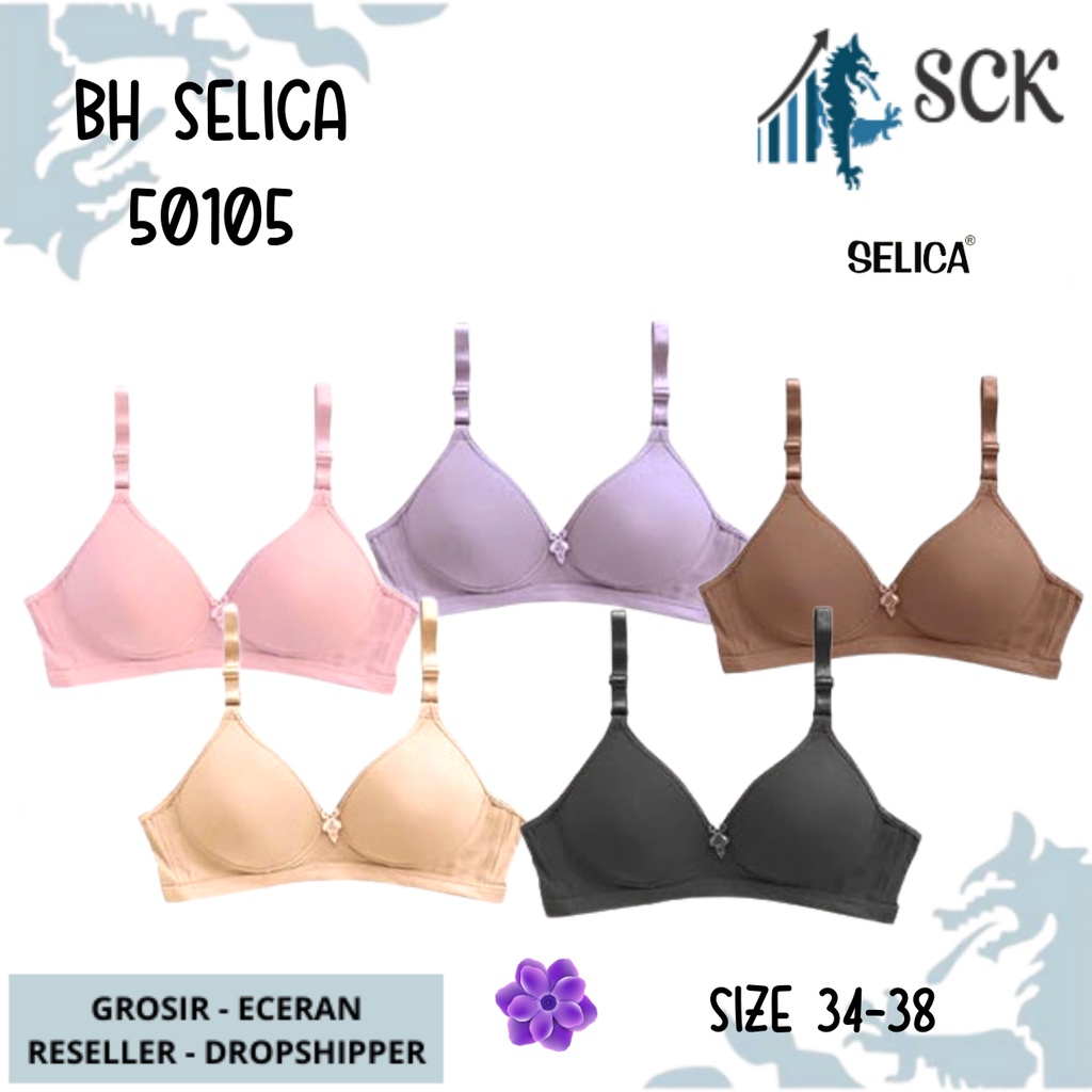 BH SELICA 50105 Busa Tipis Tanpa Kawat / Pakaian Dalam SELICA Wanita - sckmenwear GROSIR